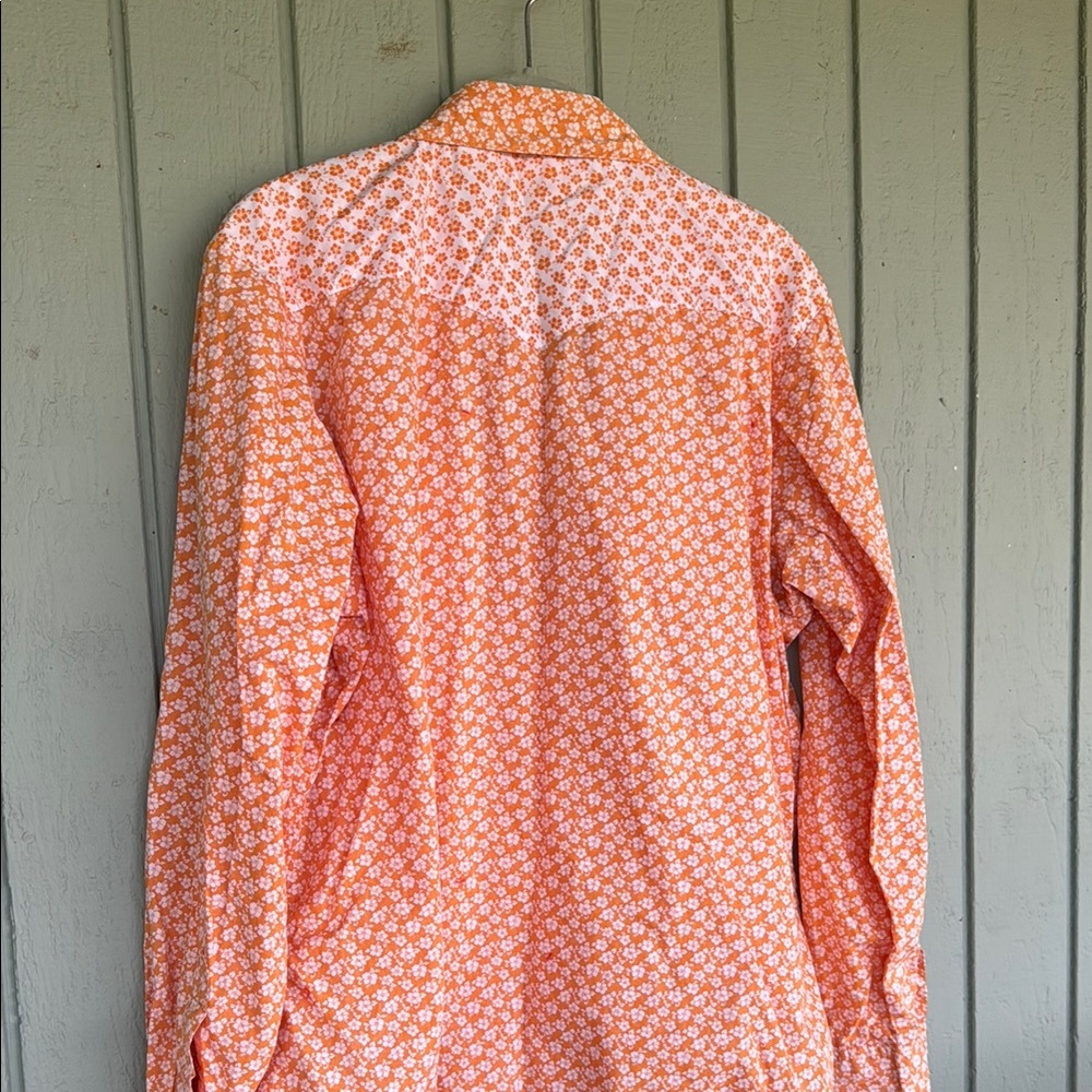 Wrangler Women’s Floral Shirt Orange - Picture 5 of 7